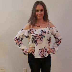 October Love Cold Shoulder Blouse
